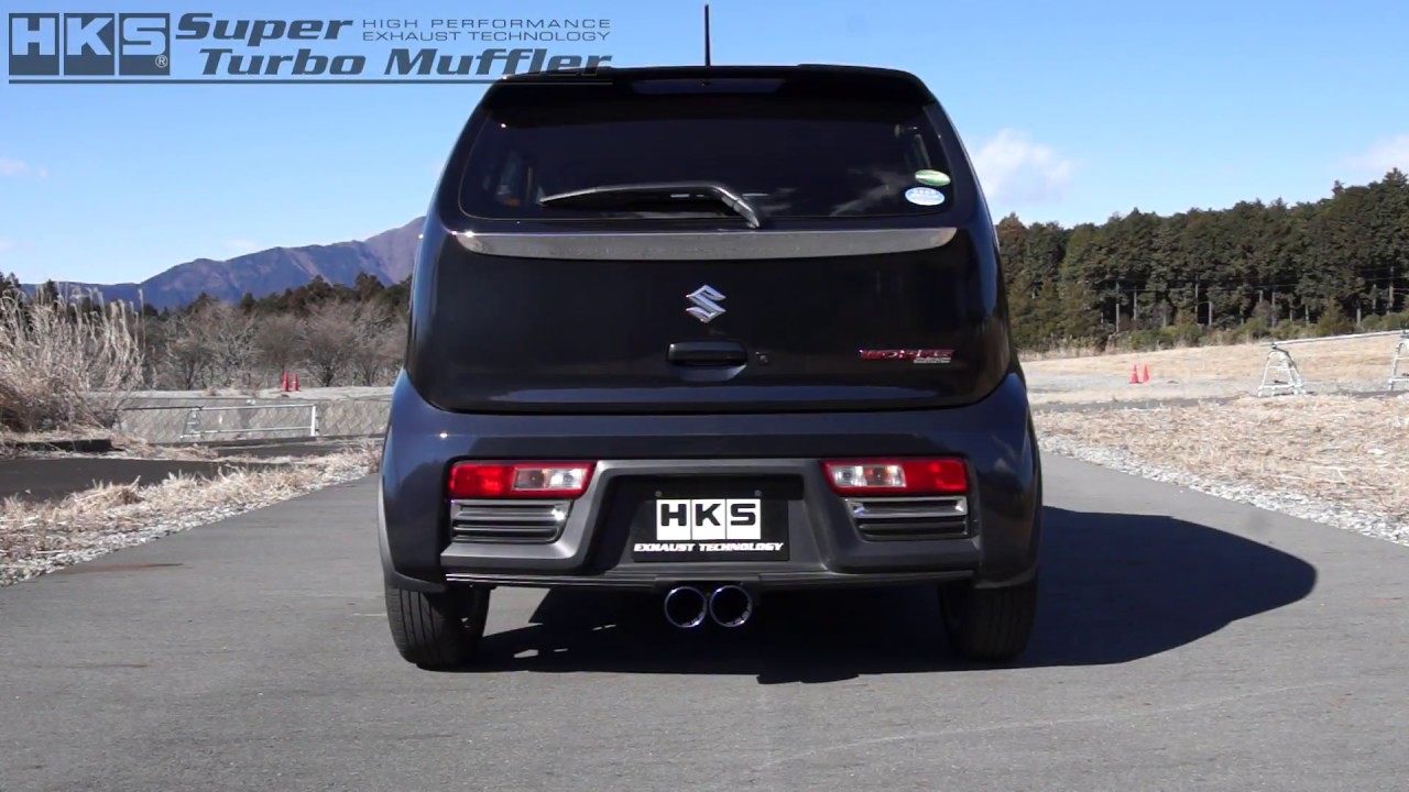 SUZUKI ALTO WORKS DBA-HA36S R06A HKS Super Turbo Muffler