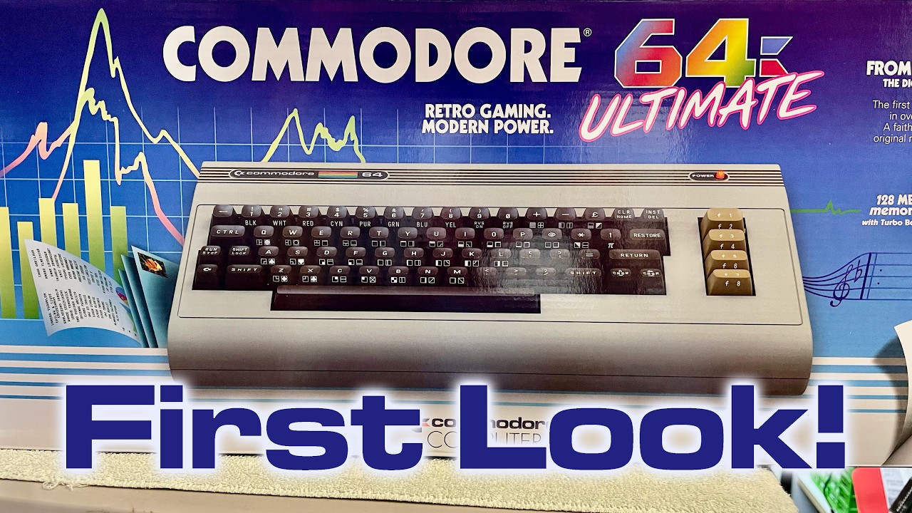 Распаковка и первый взгляд на Commodore 64 Ultimate.