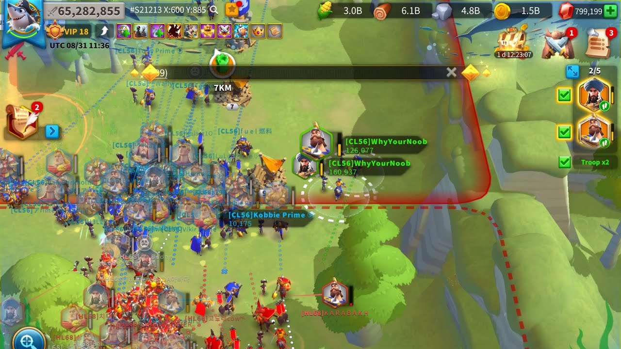 Rise of kingdoms - BATTLE OF THE 3 IMPERIUM KINGDOMS 3756 vs 3754 , 3768 , 3758 