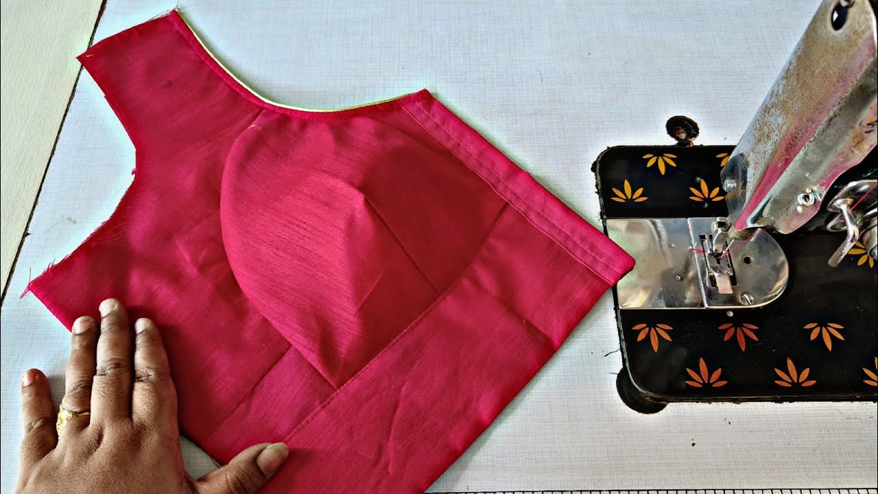 आसान तरीका कटोरी ब्लाऊज कटिंग और सिलने का || 44 Size Katori Blouse Cutting  #maaltisewingtutorial