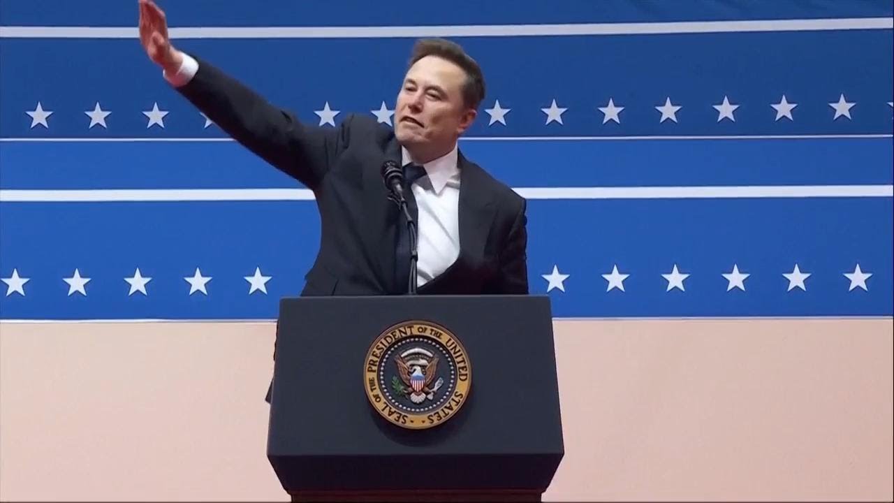 Elon Musk's arm gesture during Trump's inauguration rally draws scrutiny
