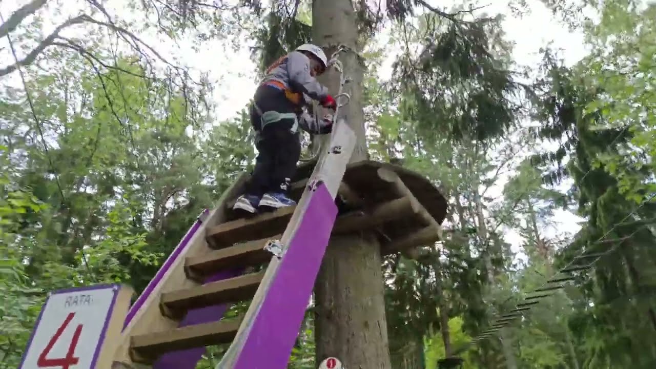 Adventure park for kids and adults Zippy Park in Helsinki #TravExploreFinland #finland #adventure