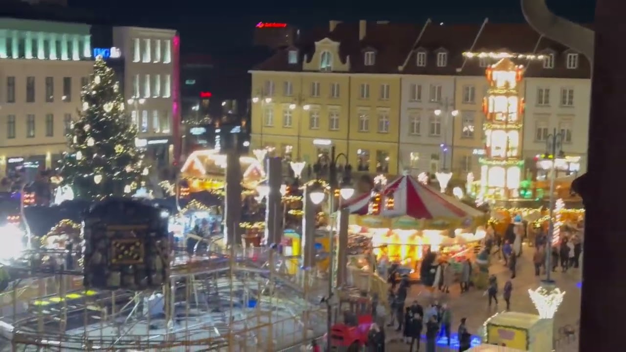 Bydgoszcz Stary rynek w Świątecznym klimacie