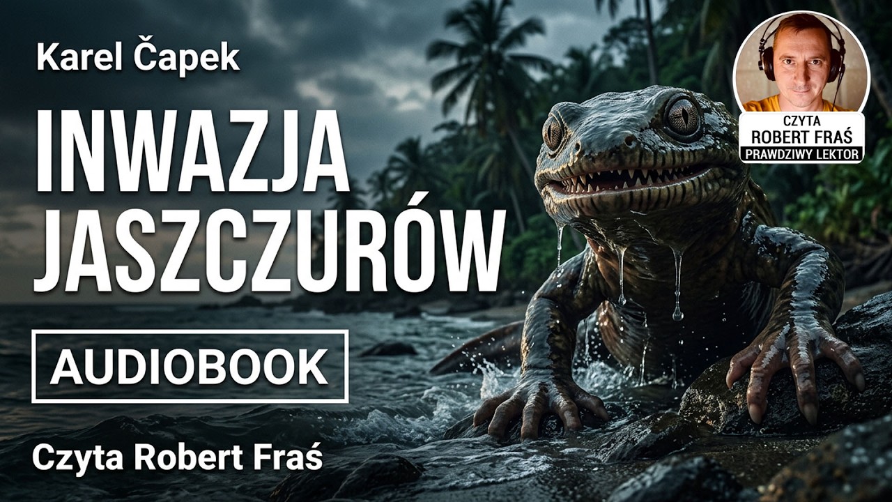 Karel Čapek – Inwazja jaszczurów | Czyta Robert Fraś | AUDIOBOOK PL | Science Fiction