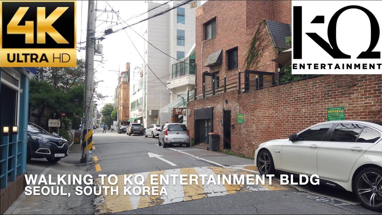 [4K] Walking to KQ Entertainment Building (Home to ATEEZ and Block B) in Seoul, KQ 엔터테인먼트까지 걸어보기