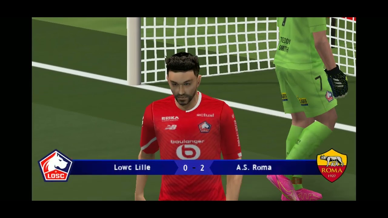 Mact 5 AS roma vs Lille #ucl #sepakbola 