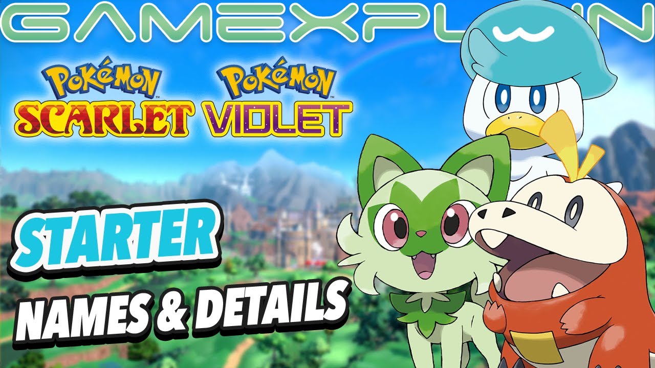 Pok&eacute;mon Gen 9 Starter Details & More! (Pok&eacute;mon Scarlet & Violet Website)