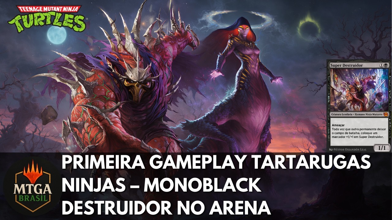 Primeira Gameplay Tartarugas Ninjas – Monoblack Destruidor no Arena