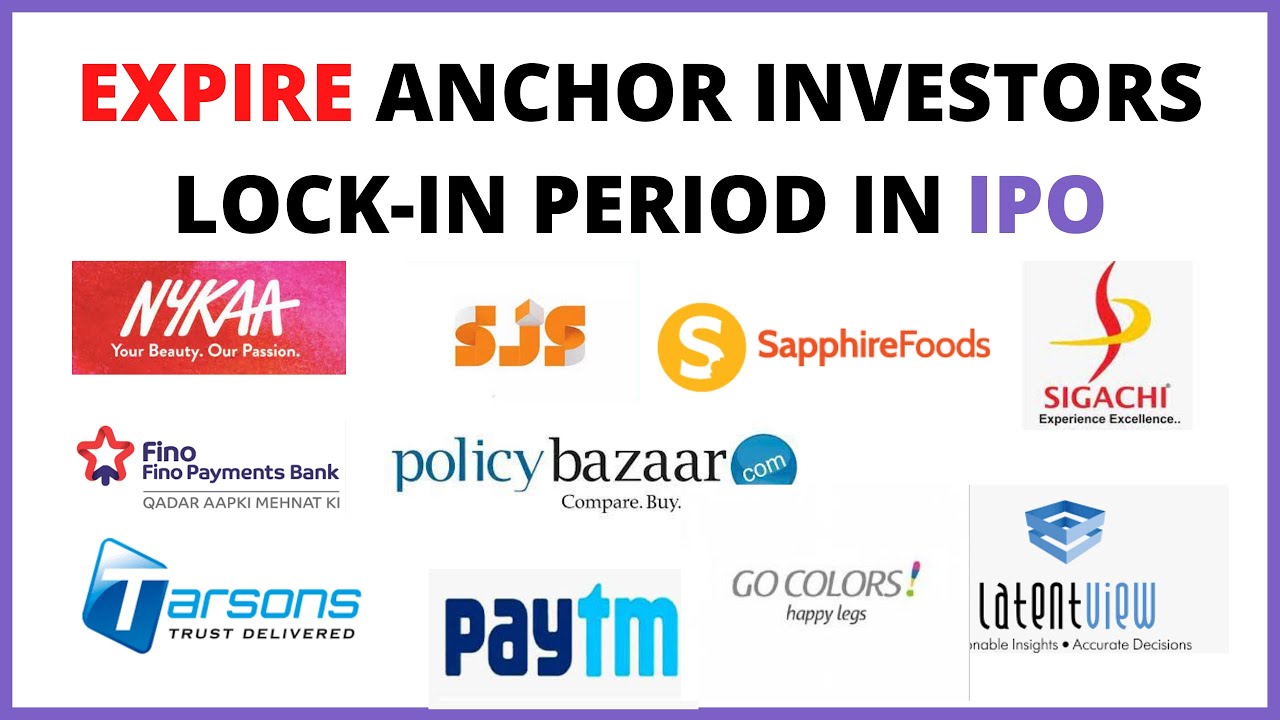 EXPIRE ANCHOR INVESTORS LOCK-IN PERIOD IN IPO IN DECEMBER MONTH #ipo #paytm #stockmarket #nykaa #sjs