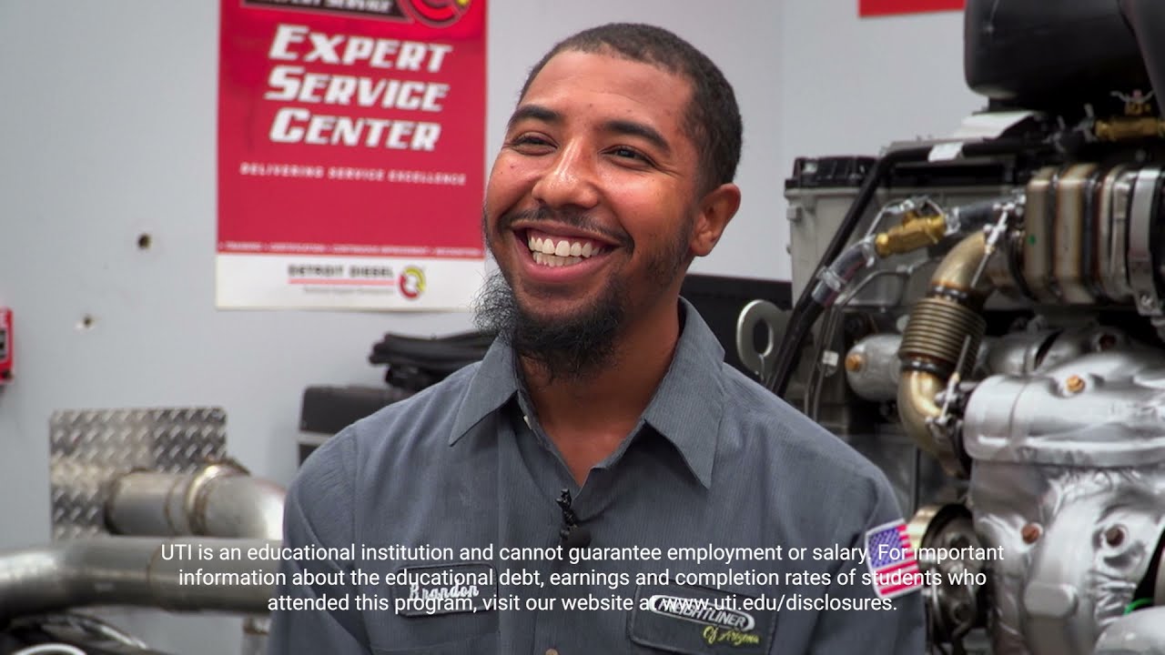 Freightliner Diesel Technician Brandon Davis Talks Universal Technical Institute in Avondale, AZ