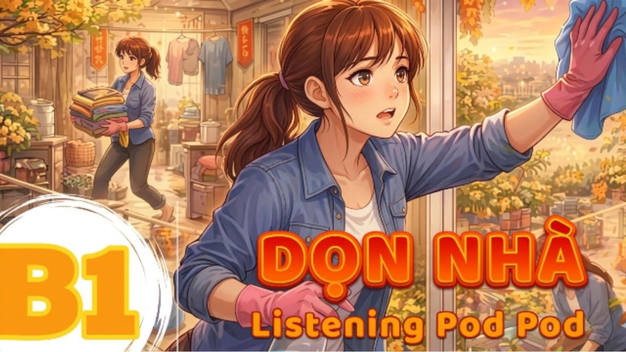Luyện Nghe Tiếng Anh Level B1- DỌN NHÀ - | Listening English Podcast |🎯