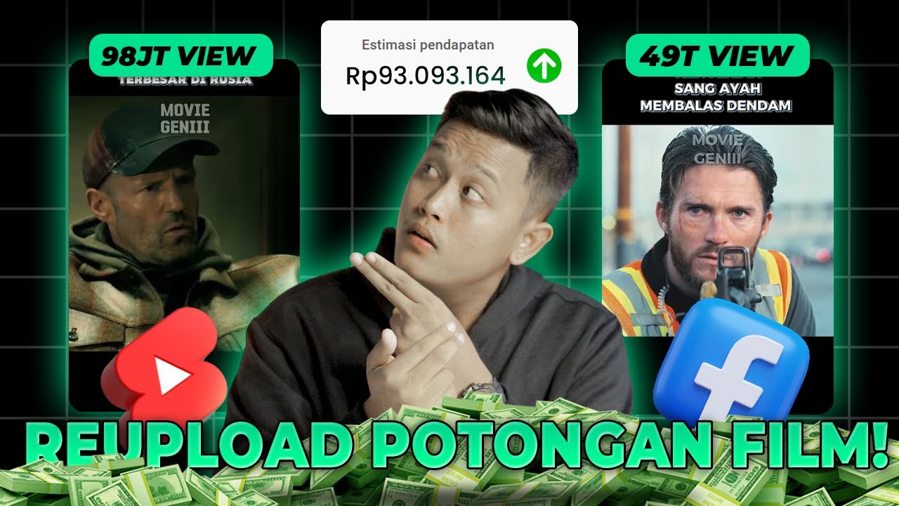 100% Monet! Cuan dari POTONGAN FILM Bikinnya Gampang! Cara Dapat Uang dari Youtube 2025 Terbaru