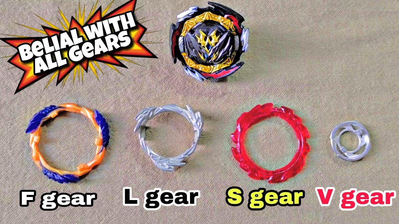 Dynamite belial with F , S , V , L gears | belial with all gears | most powerful beyblade