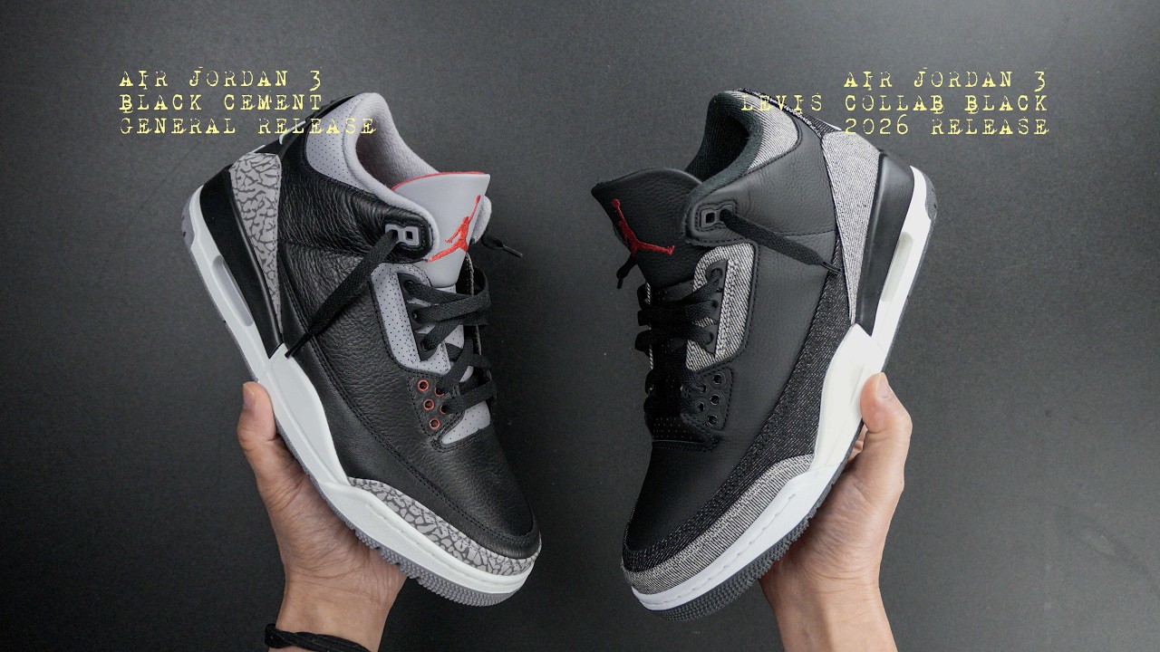 Which pair is better? Air Jordan 3 x Levi's Black White or the Cement 3?