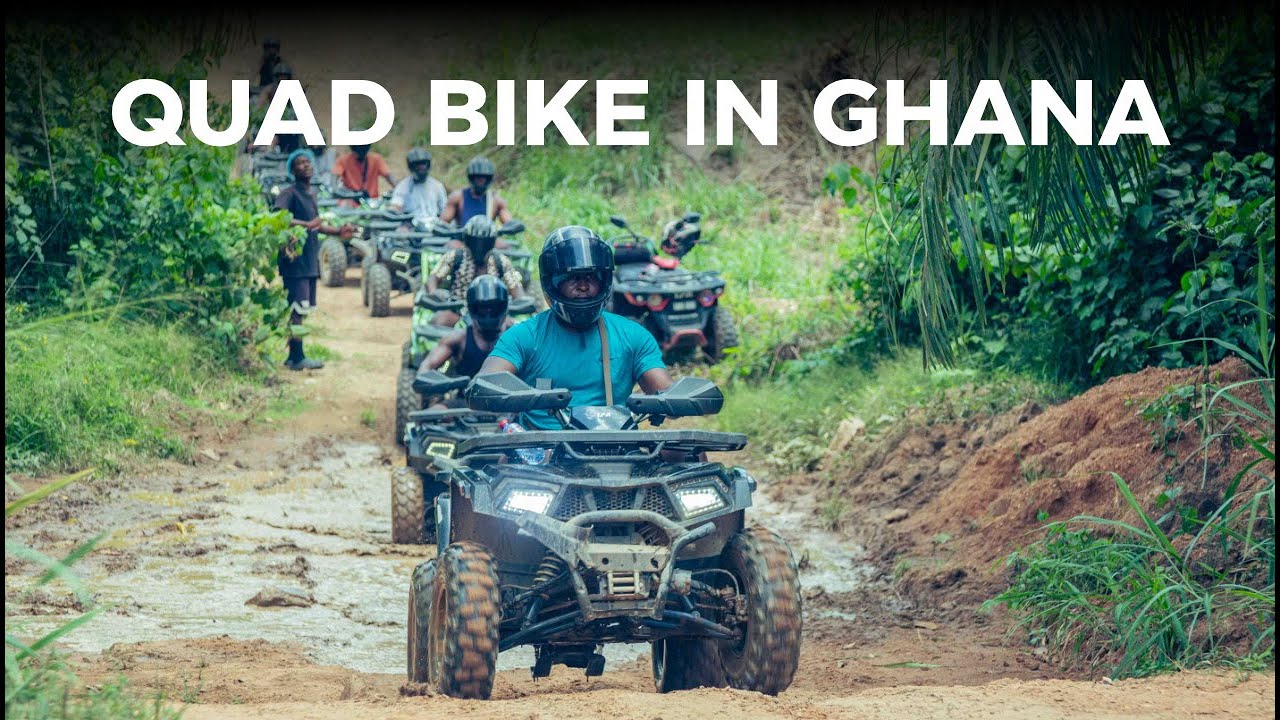 Quad Bike Adventure for the first time in Ghana
