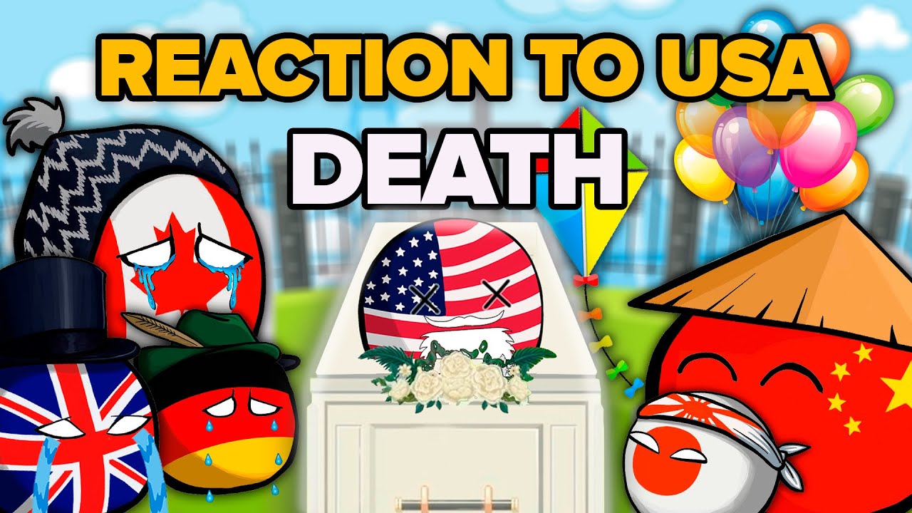 Countryballs' Reaction to USA Death | Countryballs Animation