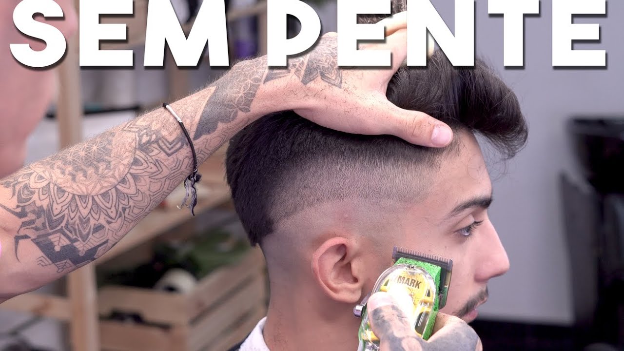 Como Fazer Degradê Sem Pente - TÉCNICA FAST FADE