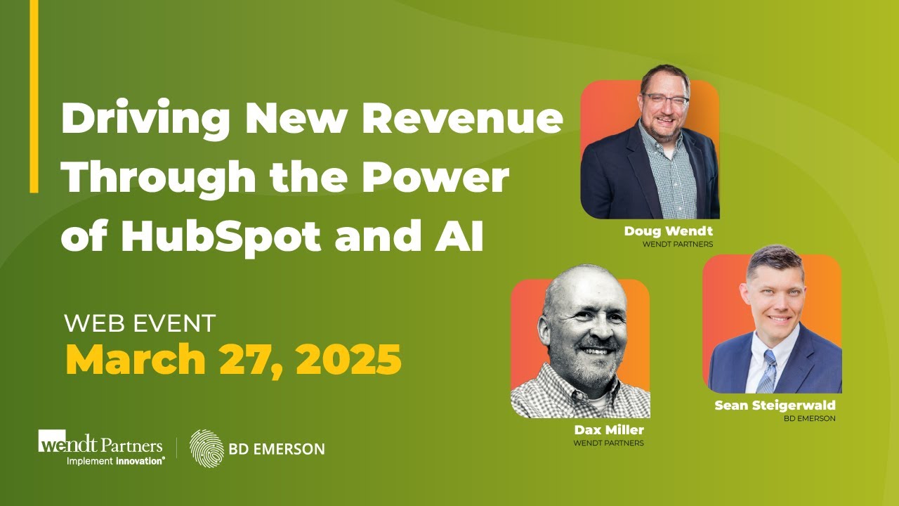 Web Event Recap: Driving New Revenue Through the Power of HubSpot and AI | March 2025