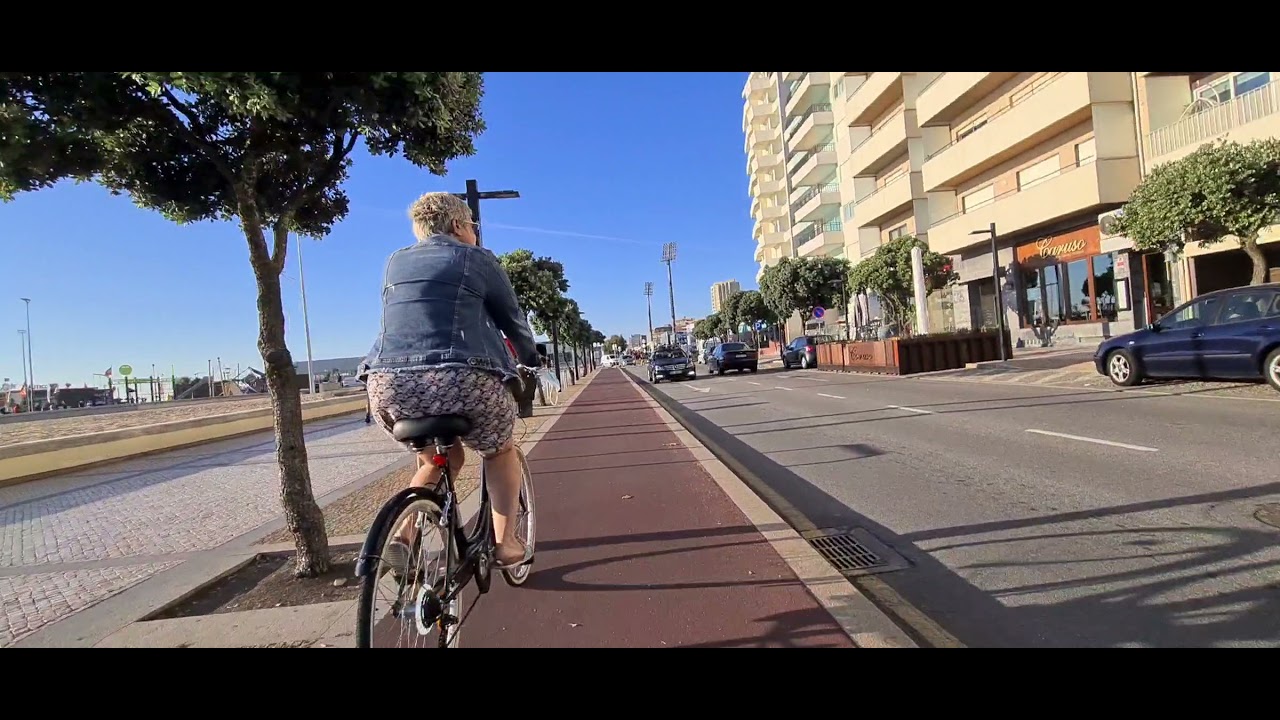 vila do conde caxinas de bicicleta até a ver-o-mar