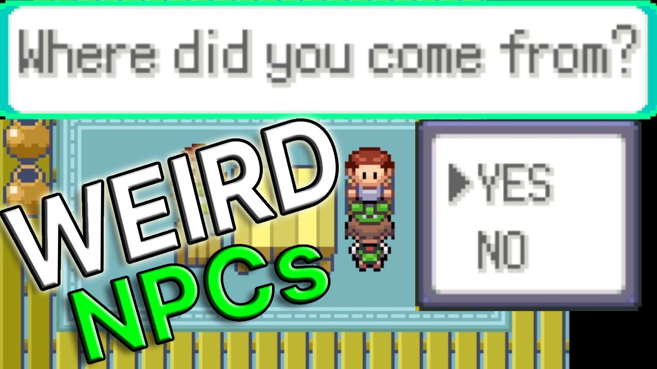 СТРАННЫЕ И УНИКАЛЬНЫЕ NPC из игр Pokemon 3-го поколения