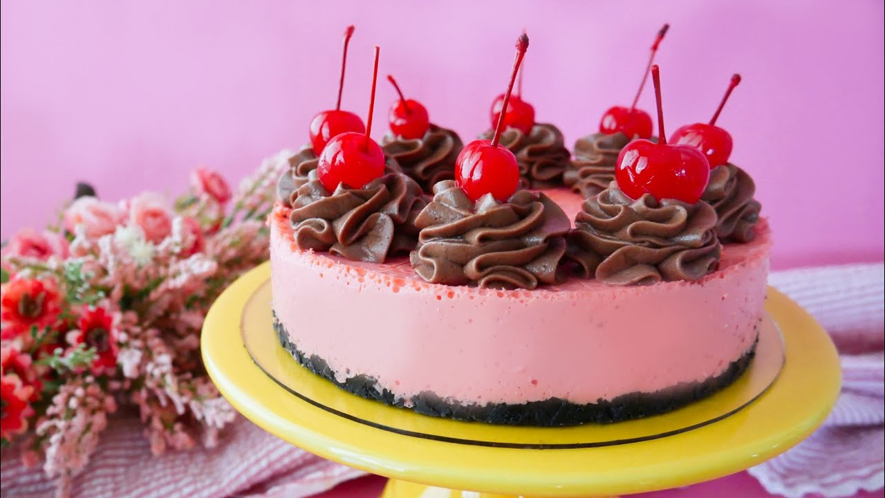 Cheesecake de Cereza | SIN HORNO | Ale Hervi