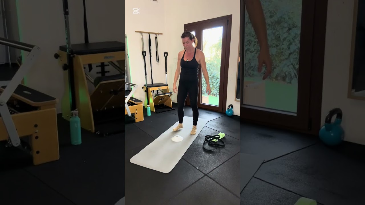 HIIT workout with power band