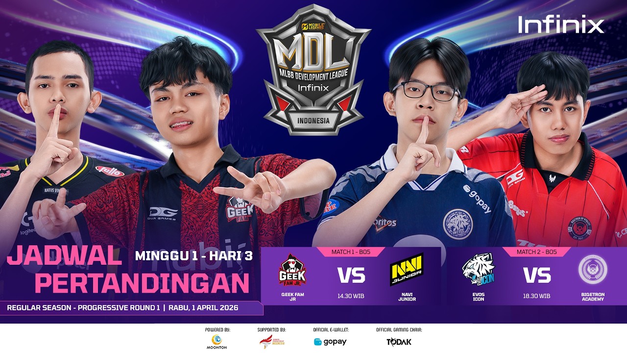 🔴LIVE | INFINIX MDL ID S13 | Regular Season - Progressive Round 1 | Hari 3