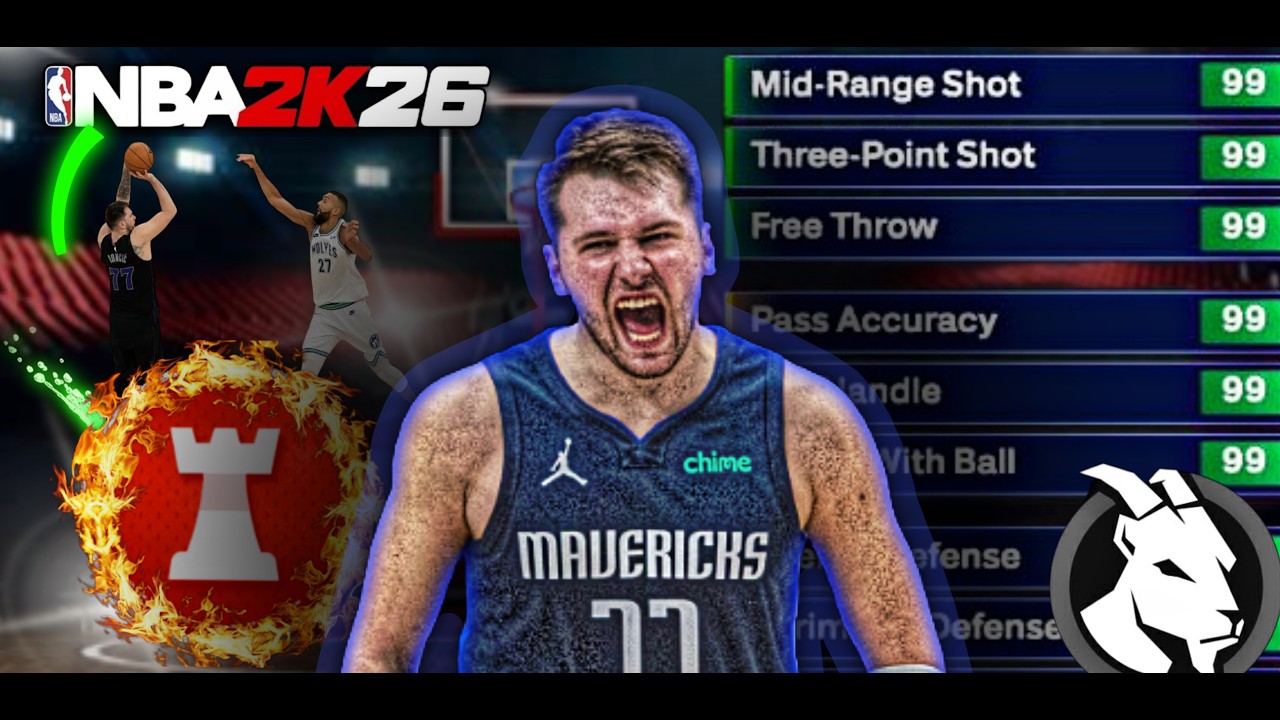I've Found the **BEST** 6'7 Luka Doncic Build on NBA 2k26 99 Passing +99 Layup+99 middy+99 Strength❗