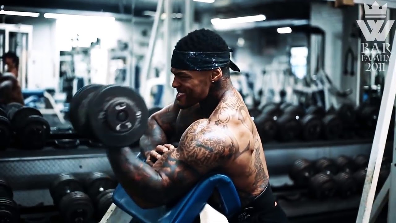 Aesthetic Guy  Black Pitbull    PUMPING IRON Motivation