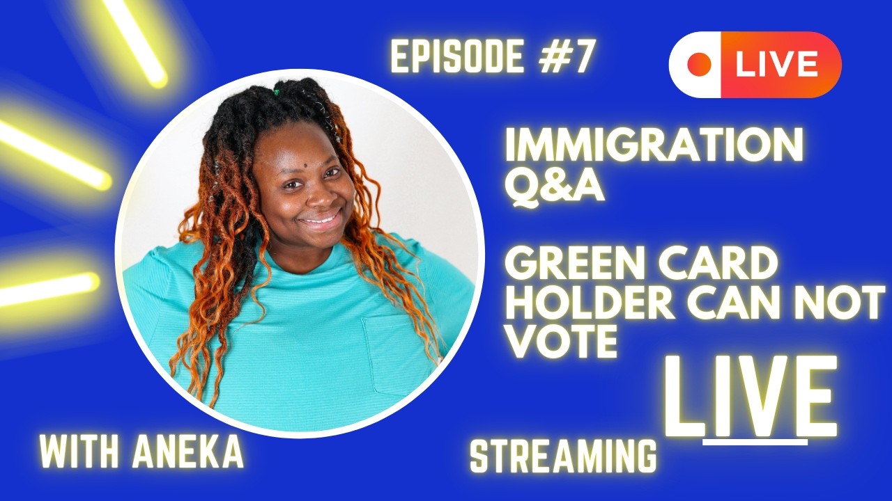Green card Holders you can not Vote | LIVE Q&A FEB 15, 2026