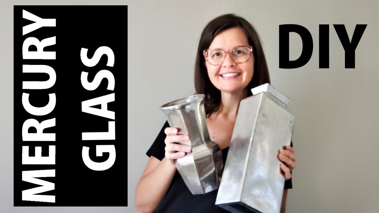 DIY Faux MERCURY Glass Upcycled Home Decor | Get a high end look with only spray paint and vinegar