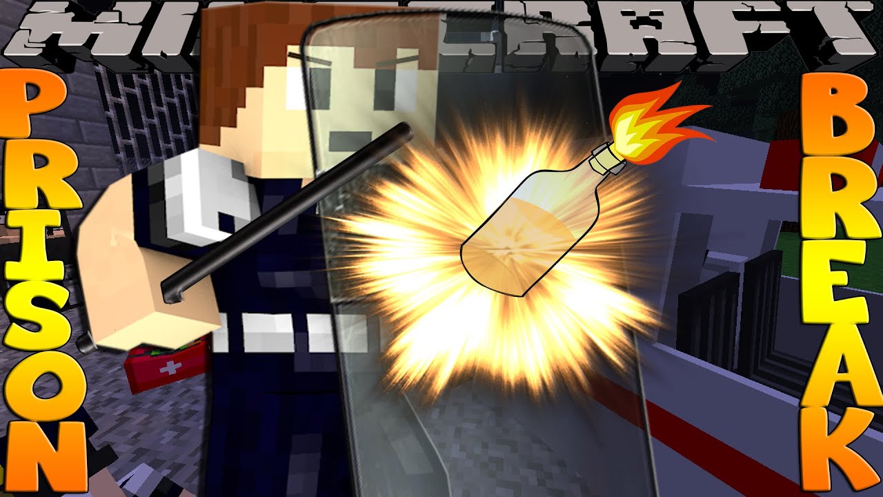 Minecraft PRISON BREAK - SHARKY IS TRAPPED AT THE PRISON RIOT!!
