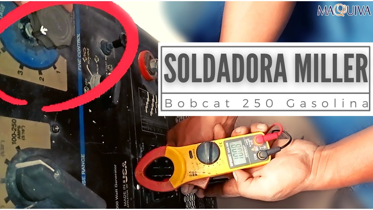 DETECTANDO FALLA EN SOLDADORA MILLER BOBCAT 250 DE GASOLINA
