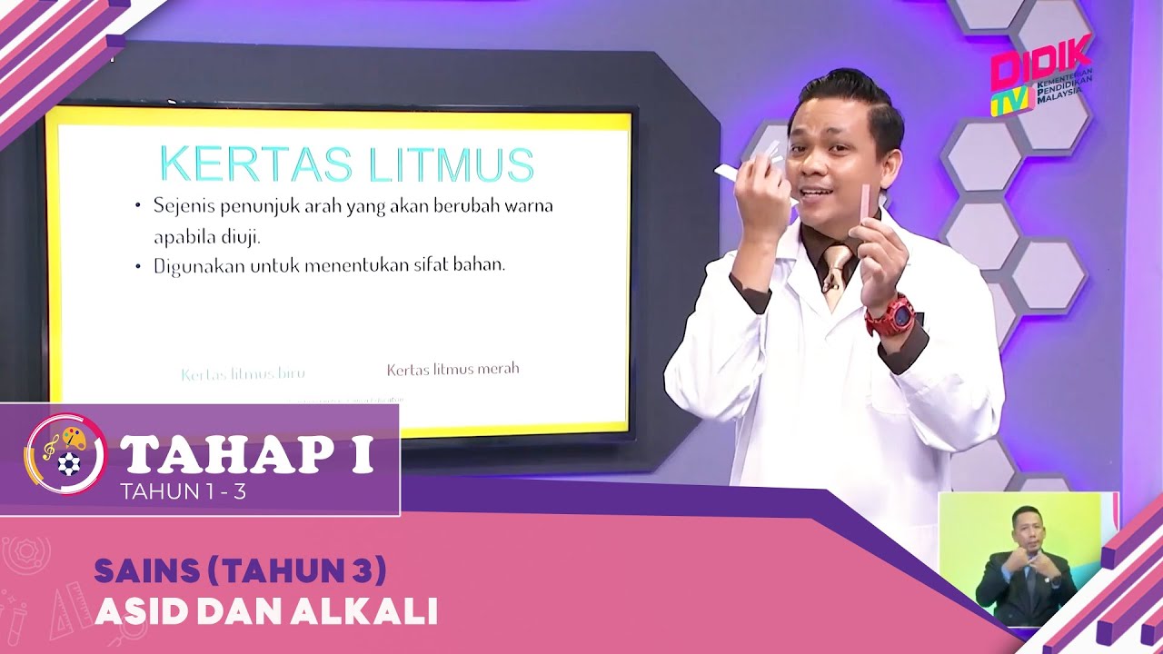 Tahap I (2022) | Sains (Tahun 3): Asid dan Alkali