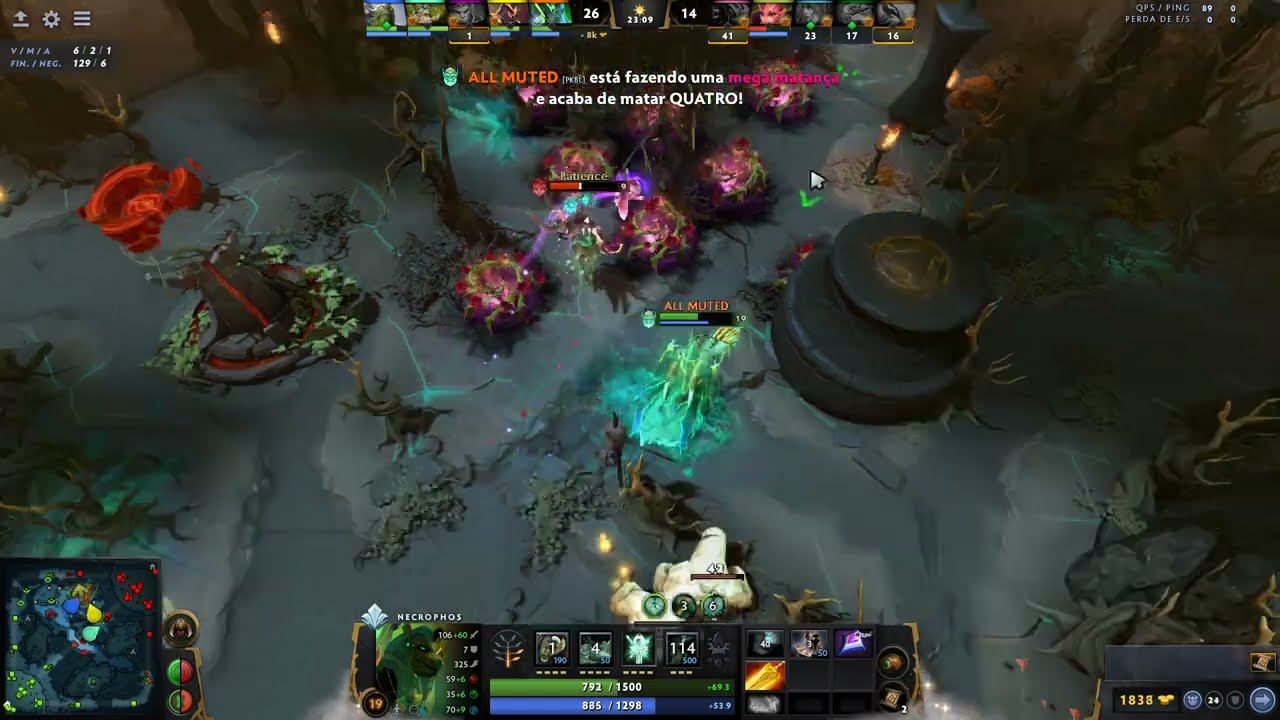 Necrophos [1 vs 5] EPIC RAMPAGE Dota 2