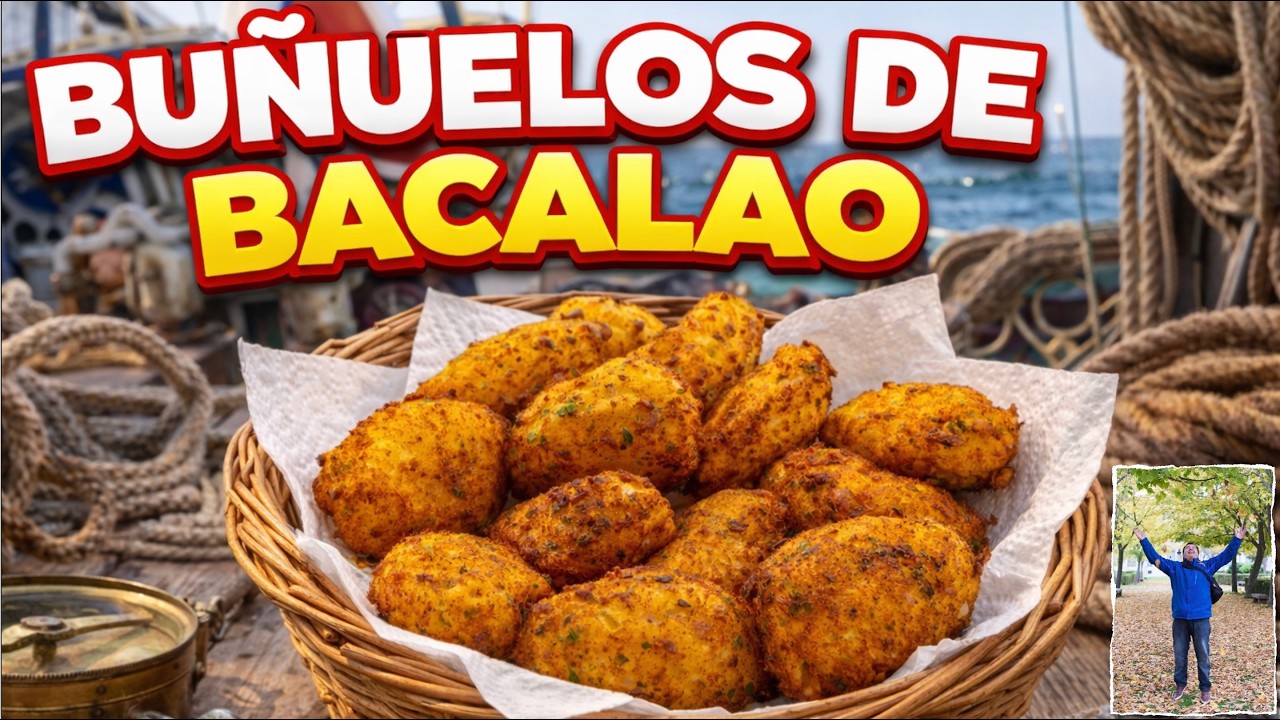 Buñuelos de Bacalao SIN GLUTEN 🐟 Receta Portuguesa Auténtica | Pasteis de Bacalhau
