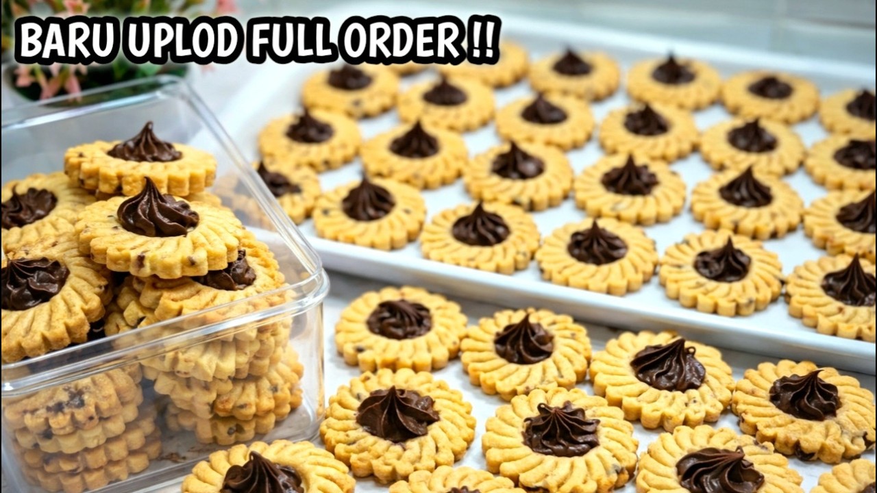 BARU UPLOD LANGSUNG FULL ORDER!!INI RAHASIA COOKIES COKLAT CUMA PAKAI BAHAN RUMAHAN RASA PREMIUM !!
