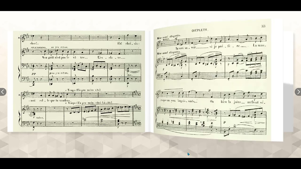 Djamileh, Songez y bien... Tu veux savoir si je préfère - Georges Bizet