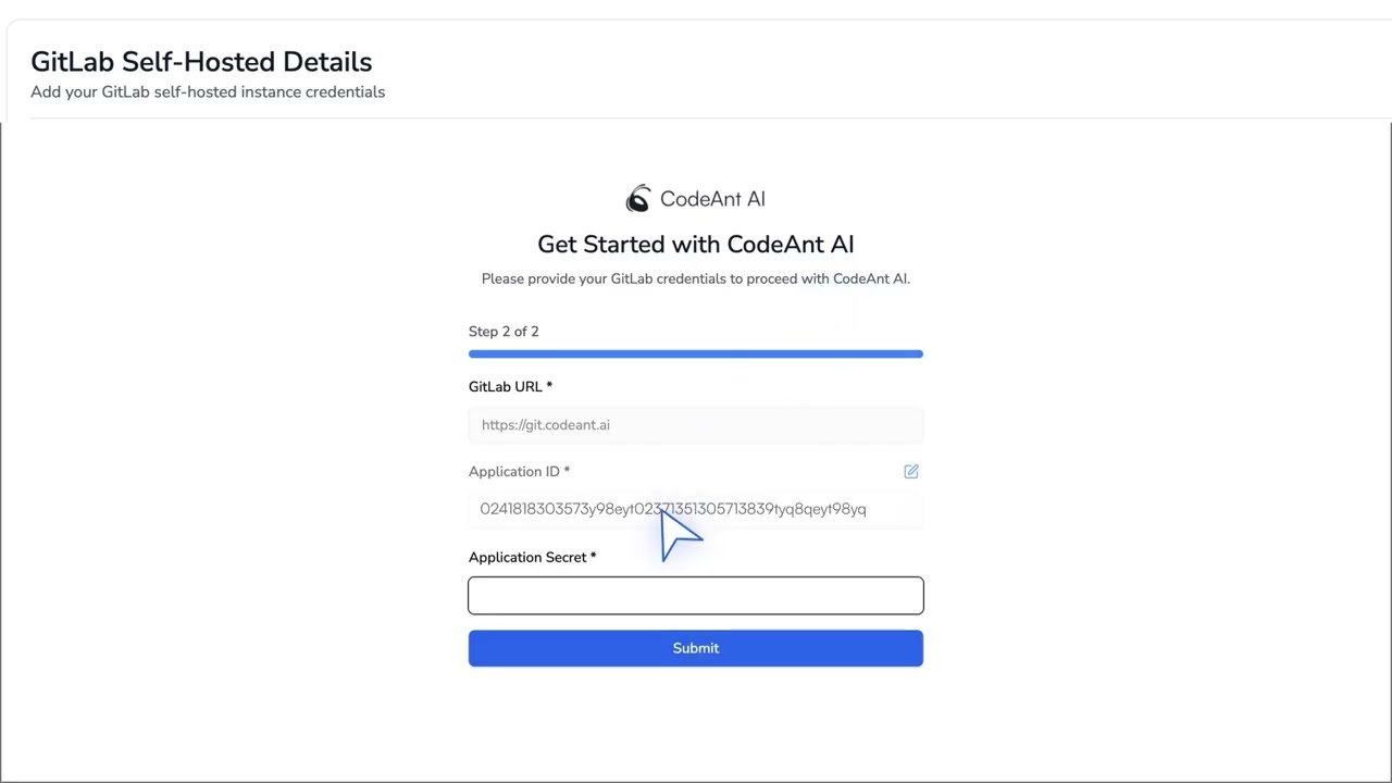 Step 2: Configure the Application ID & Secret - GitLab Self-Hosted