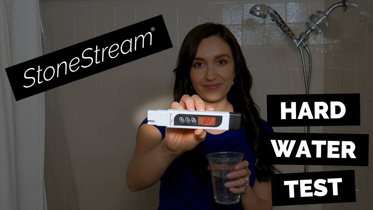 Shower Water Hardness Test - StoneStream Hard Water Filtration Kit vs. Standard Showerhead