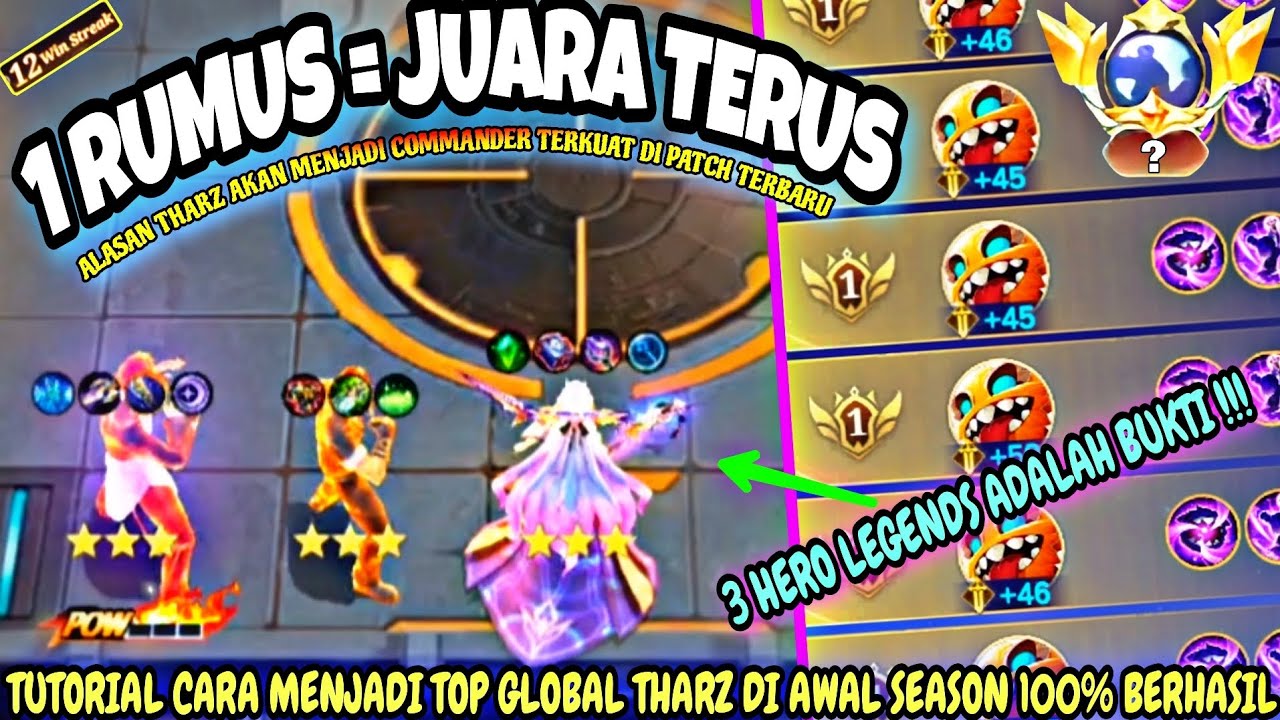 1 RUMUS = JUARA TERUS !!! INI ALASAN THARZ AKAN MENJADI COMMANDER TERKUAT DI PATCH TERBARU - MCGG
