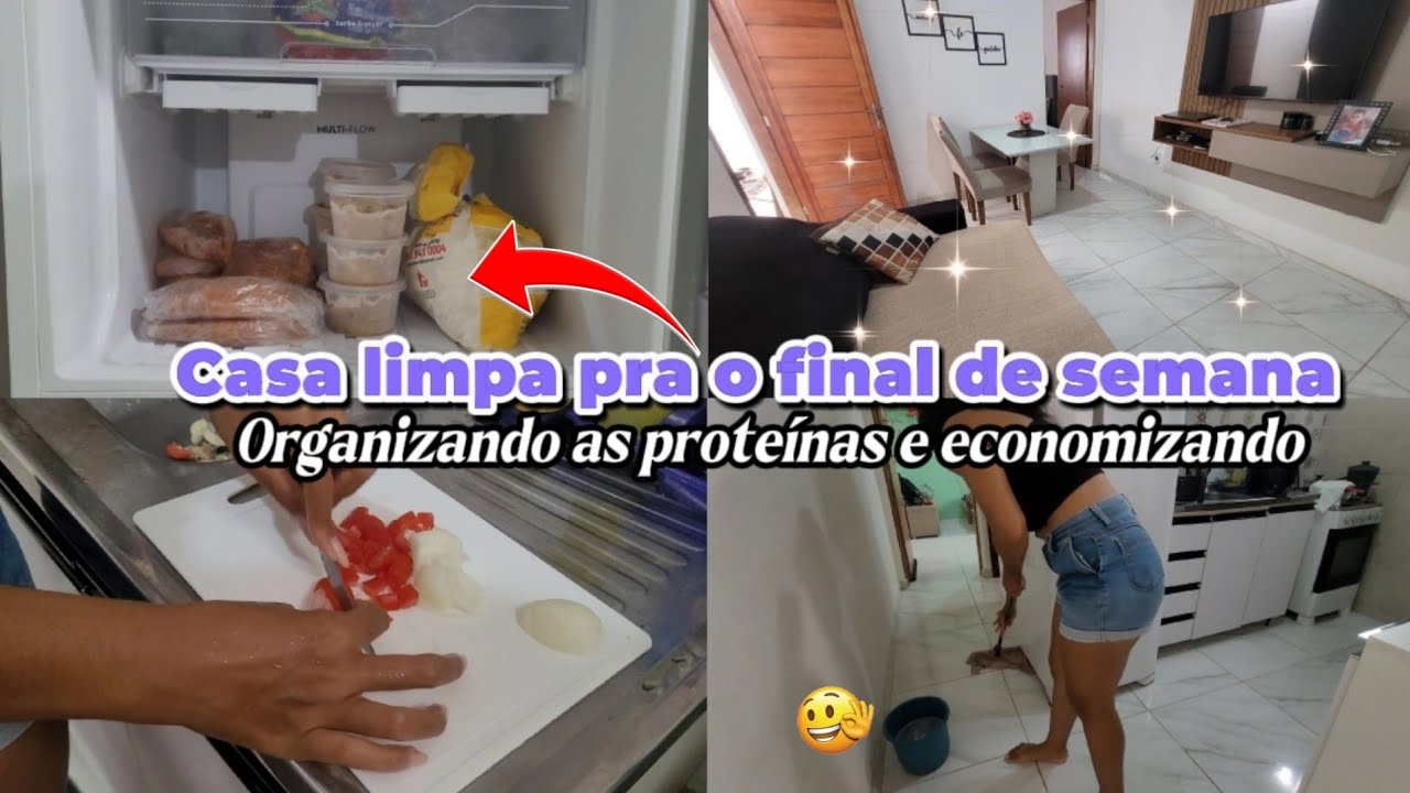 ORGANIZANDO AS PROTEÍNAS PRA SEMANA/ FAZENDO ALMOÇO E LIMPANDO A CASA/ FINALIZANDO A SEMANA
