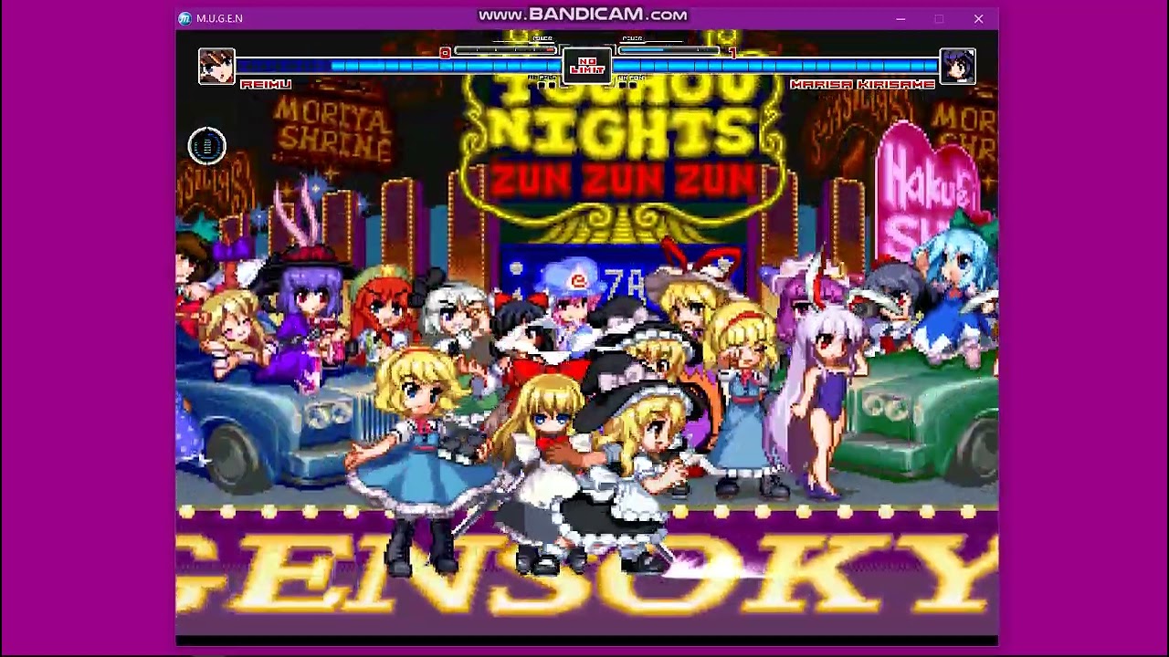 TOUHOU MUGEN REQUEST:  Reimu vs Marisa |MUGEN ALL STARS 1.1B⚡