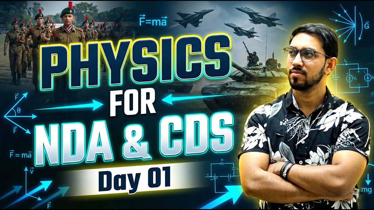Physics for NDA & CDS 2026 | Complete Strategy & Introduction | Maxwell Sir | Day 01