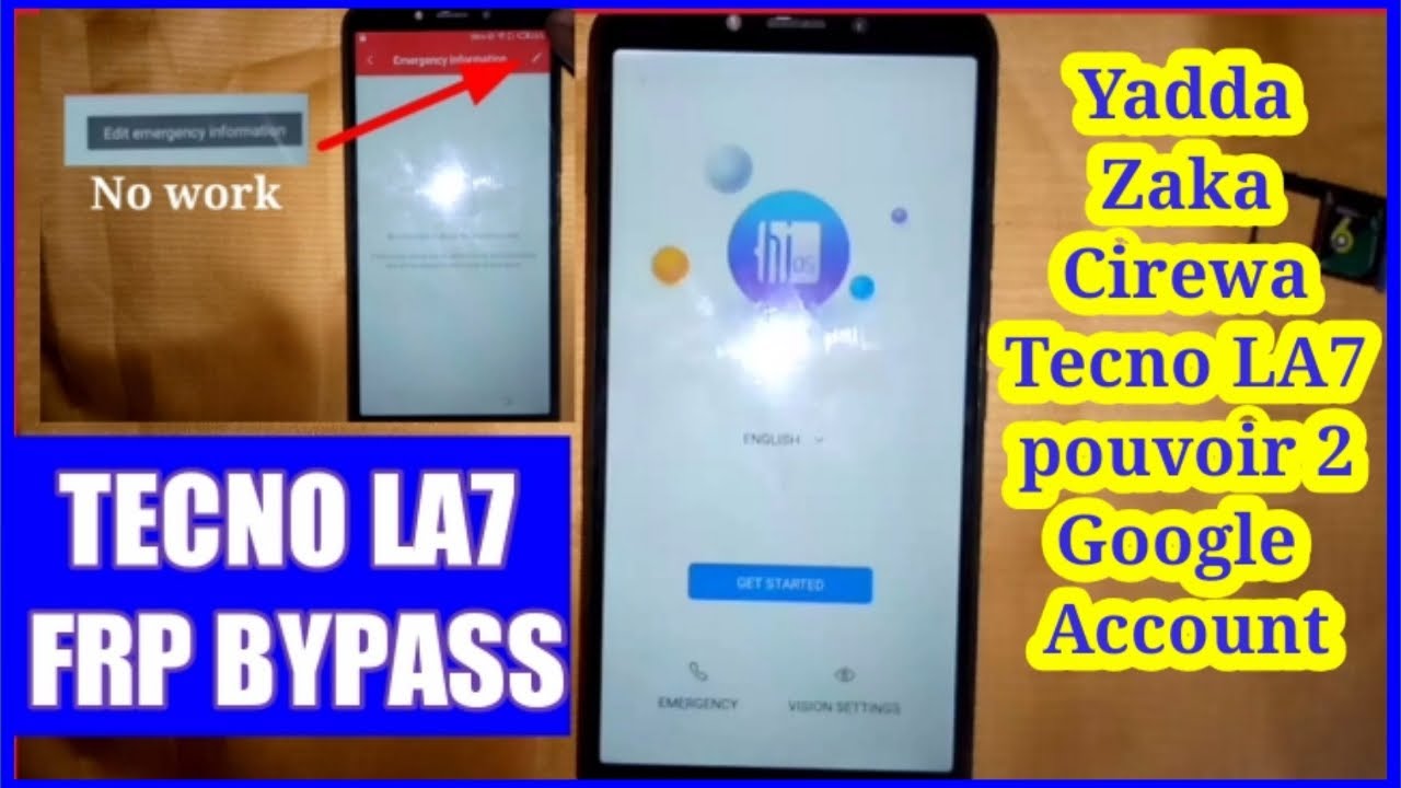 Tecno Pouvoir 2 LA7 frp bypass /Google account bypass without PC / yadda ake cire Google account LA7