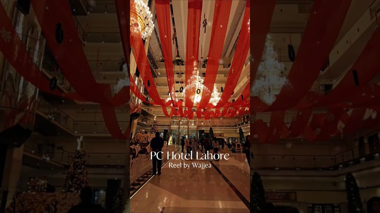 A softer season at PC Hotel Lahore ✨Warm lights, elegant décor, and a calm festive mood. 