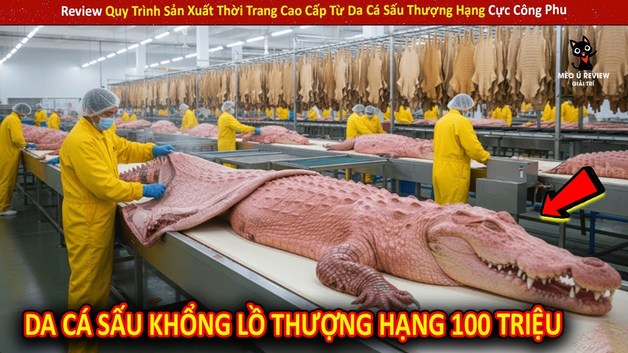 Review Quy Trình Sản Xuất Thời Trang Cao Cấp Từ Da Cá Sấu Thượng Hạng Cực Công Phu