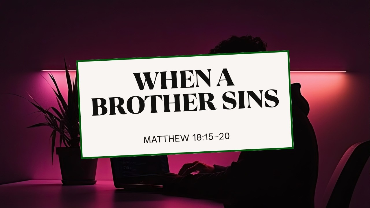 If Your Brother Sins - Matthew 18:15-20