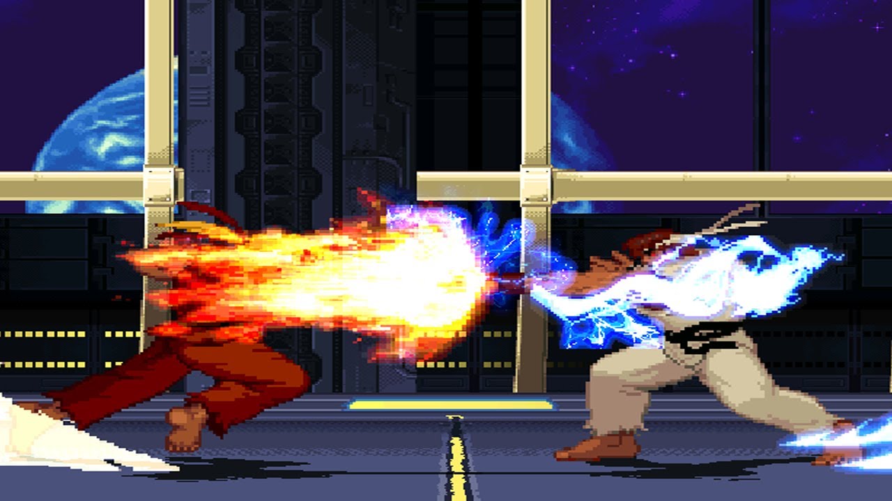 Mugen - Street Fighter - Evil Ken vs. Evil Ryu - 殺意肯 vs. 殺意隆