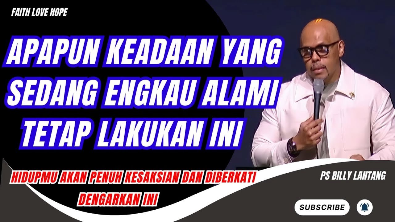 APAPUN KEADAAN YANG SEDANG ENGKAU ALAMI TETAP LAKUKAN INI || PS.BILLY LANTANG #viral #khotbah #fyp
